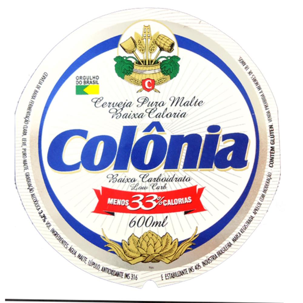 Colonia Cerveja Puro Malte Baixa Caloria 600ml