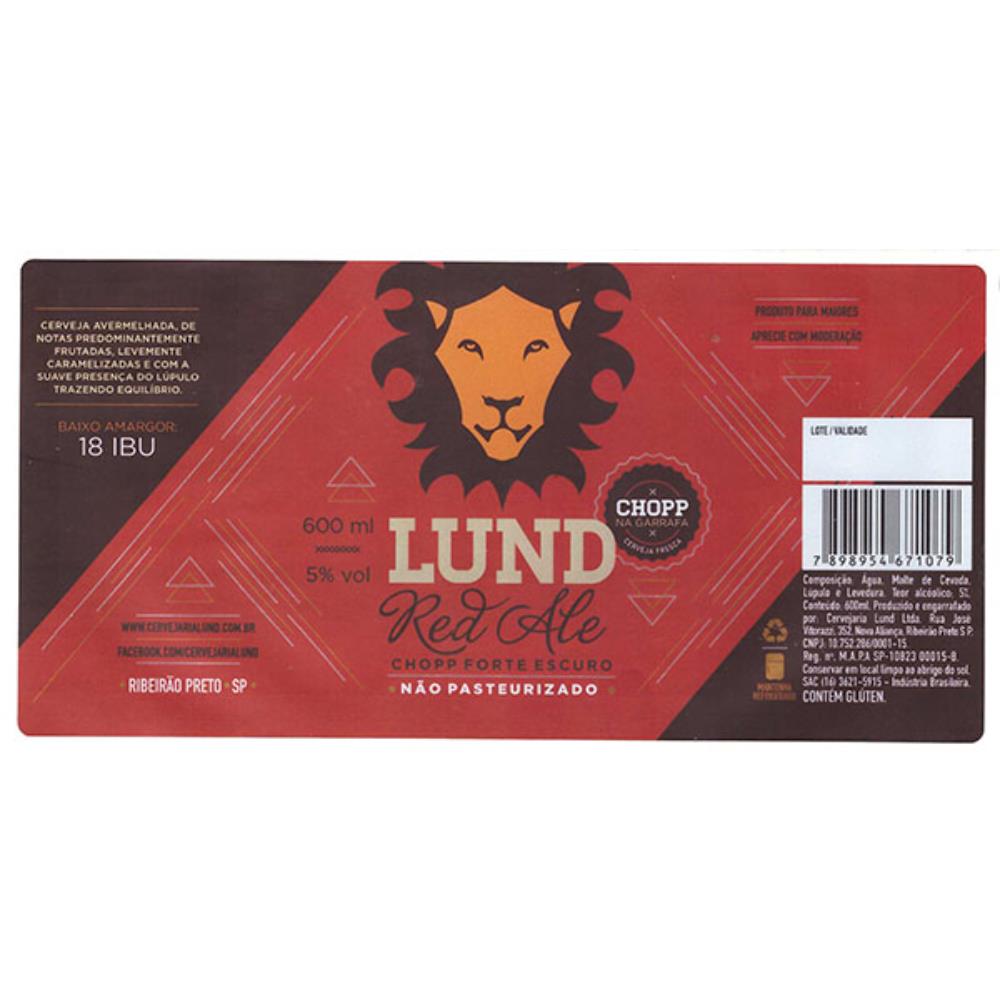 Lund Red Ale não pasteurizado