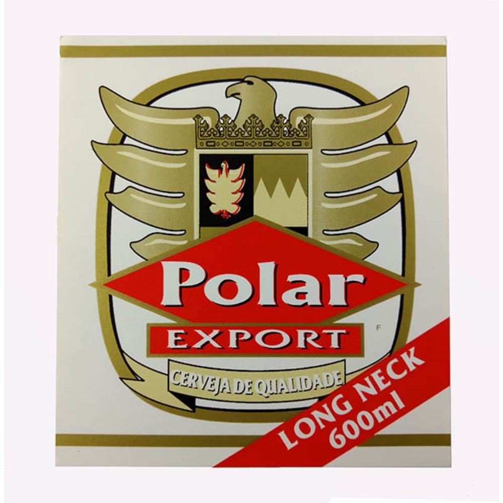 Rótulo de cerveja Polar Export Long neck 600ml