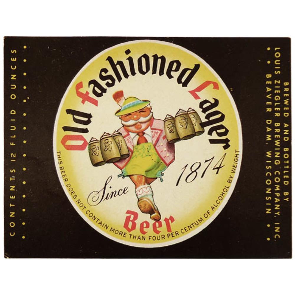 Rótulo de Cerveja Estados Unidos Old Fashioned Lag