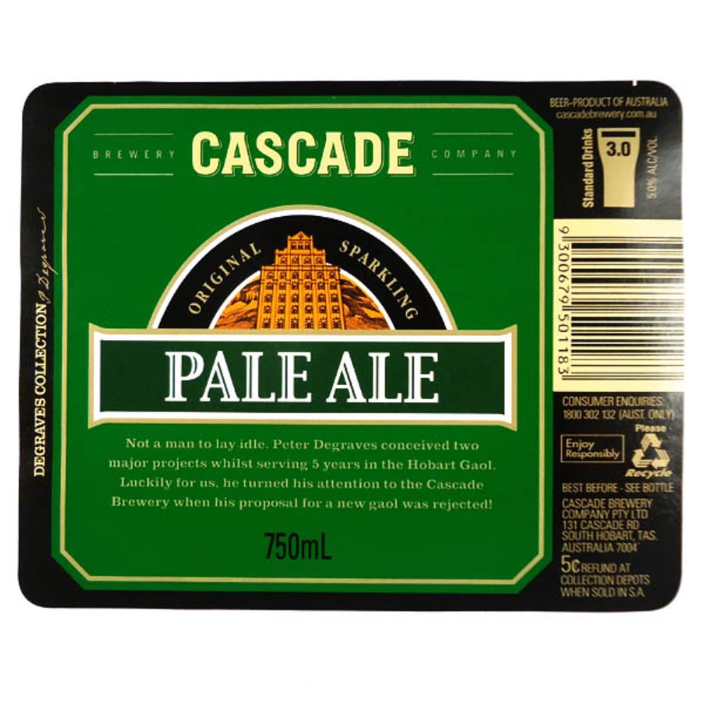 Rótulo De Cerveja Austrália Cascade Pale Ale 750ml