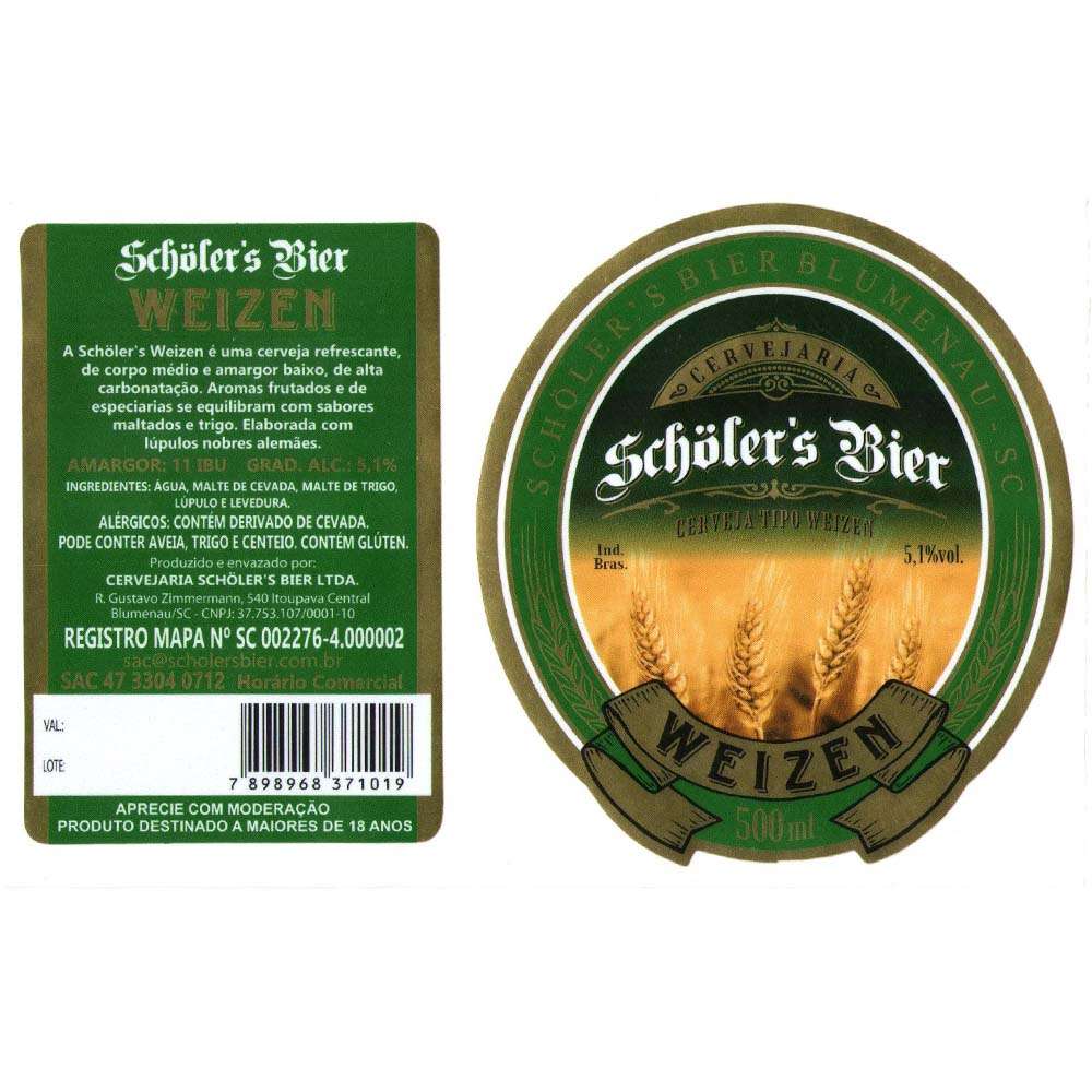 Scholers Bier Waizen 500 ml