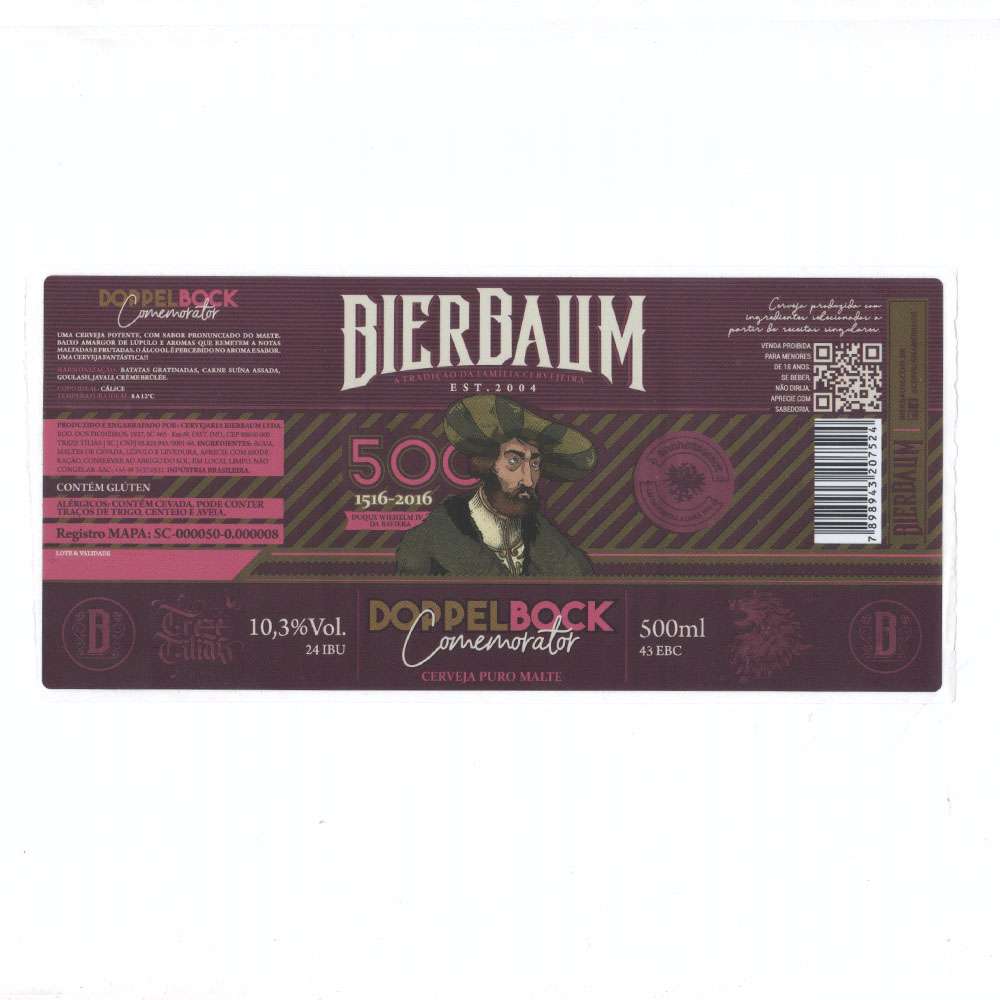 Bierbaum A tradição da família cervejeira - Doppelbock Comemorator