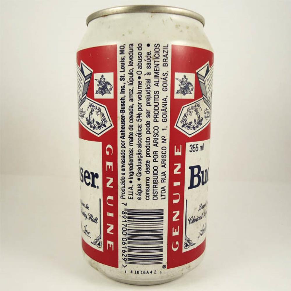 Budweiser para o Brasil - Importador Arisco (Lata Vazia)