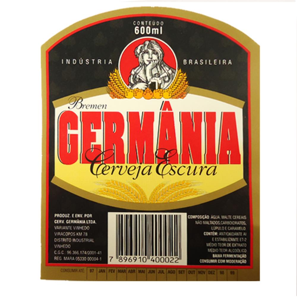Germânia cerveja Escura 600 ml