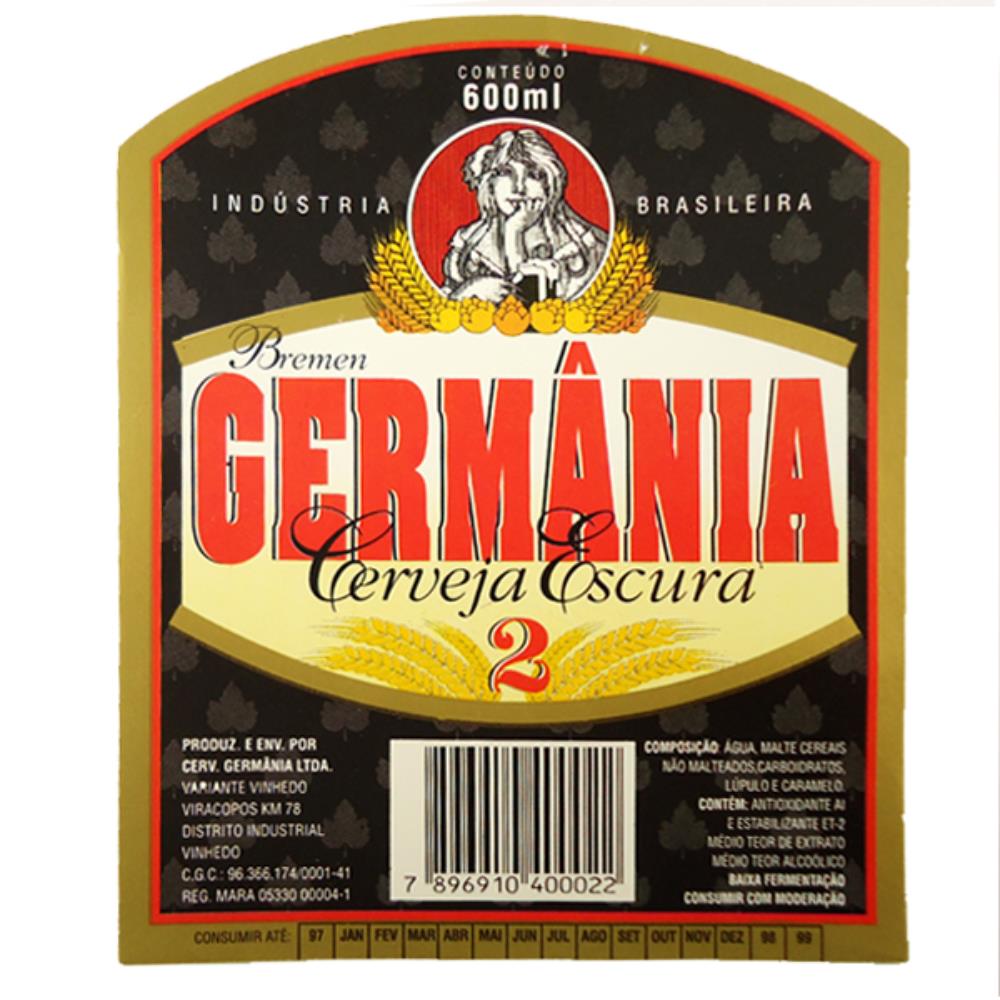 Germânia Cerveja Escura 2 600 ml - 98 99