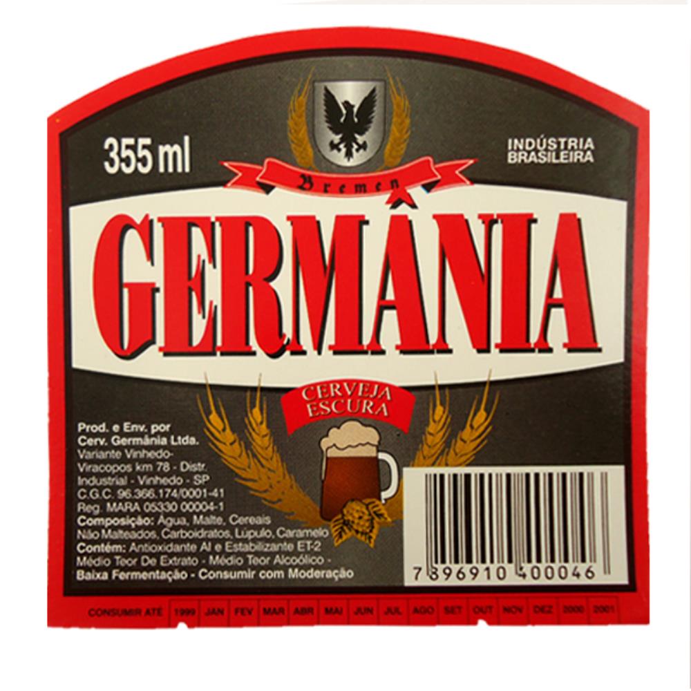Germânia Cerveja Escura 355 ml 2000