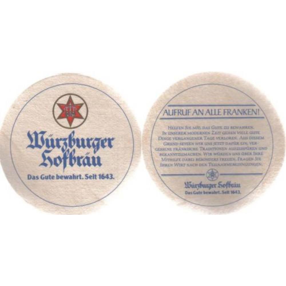 Alemanha Wurzburger Hofbrau Aufruf