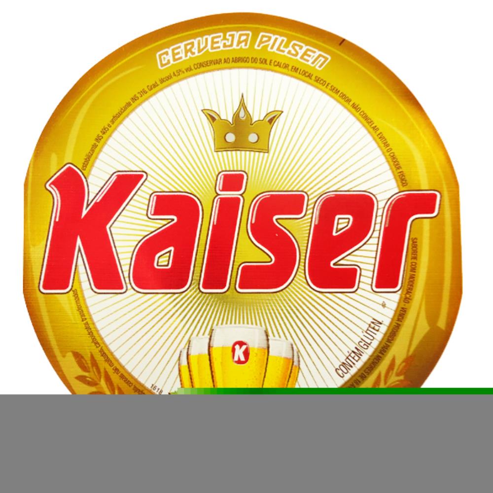 Kaiser Pilsen 2010 borda dourada