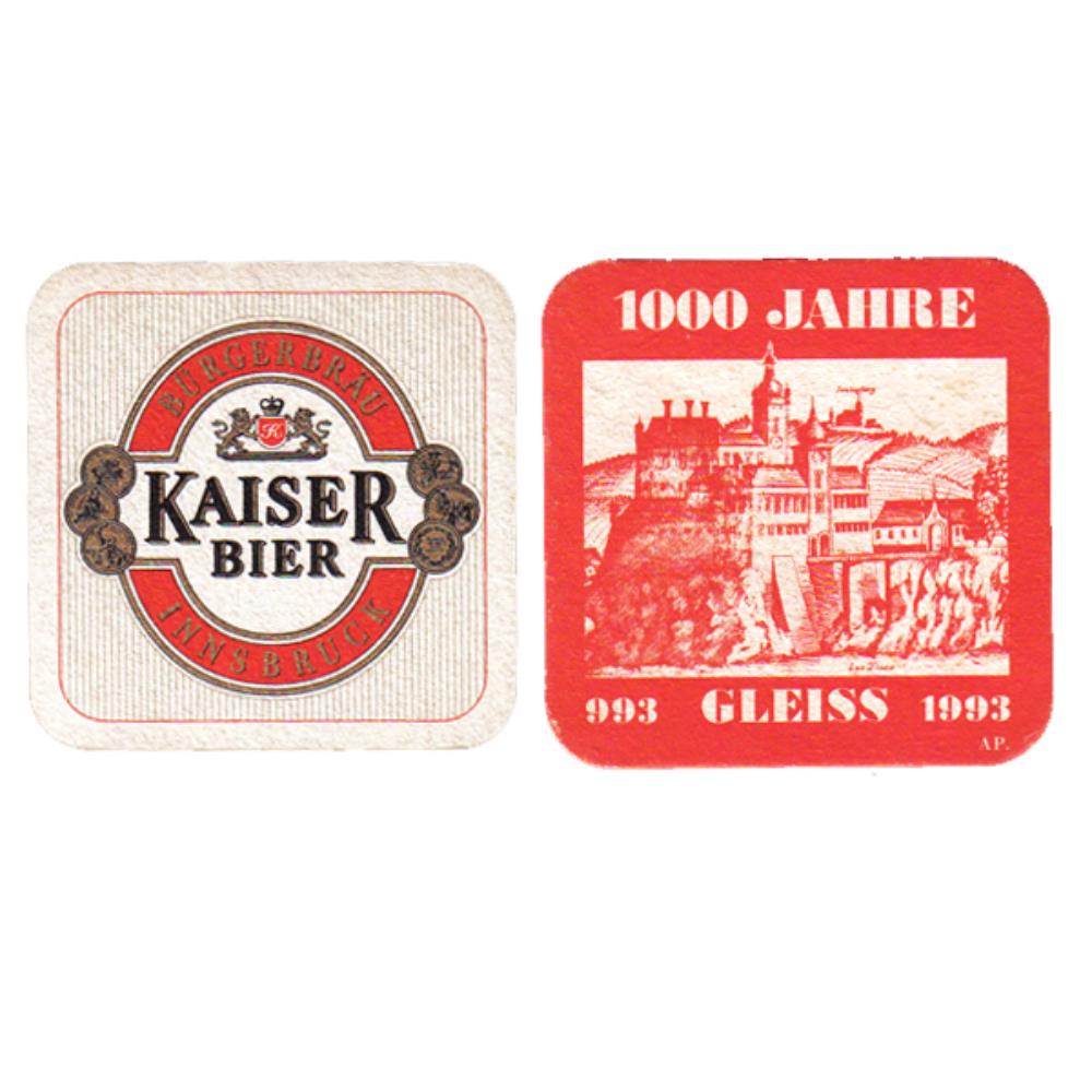 Áustria Kaiser Bier Brauerei Wieselburg 1000 Jahre