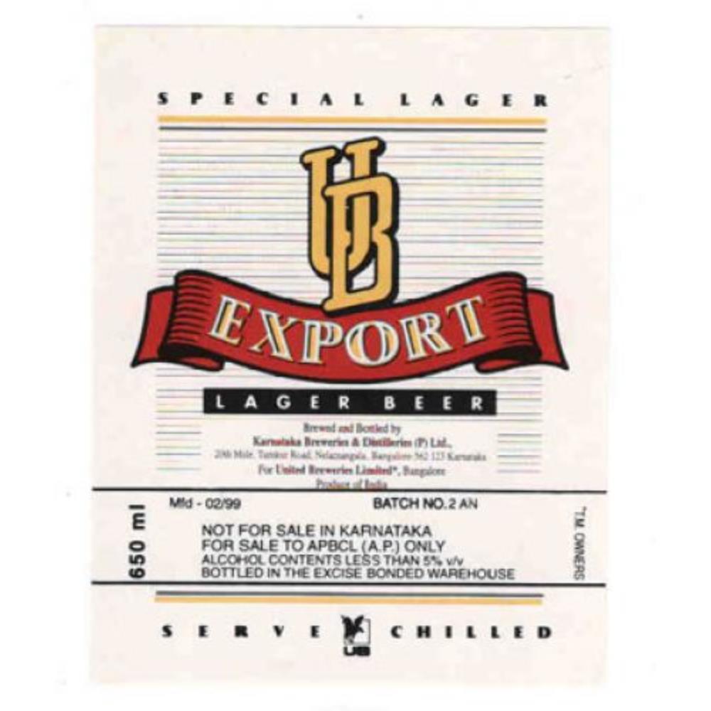 Índia Export Lager Beer