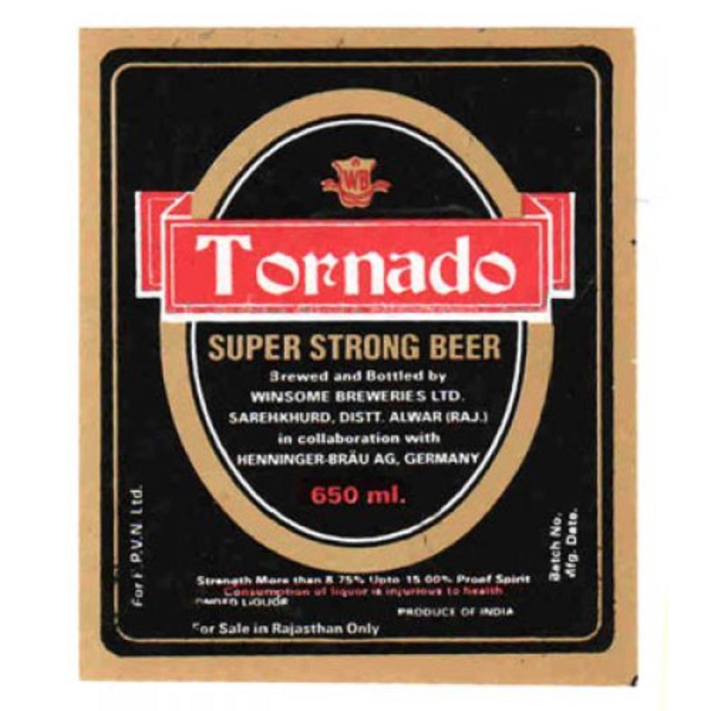 Índia Tornado Super Strong Beer