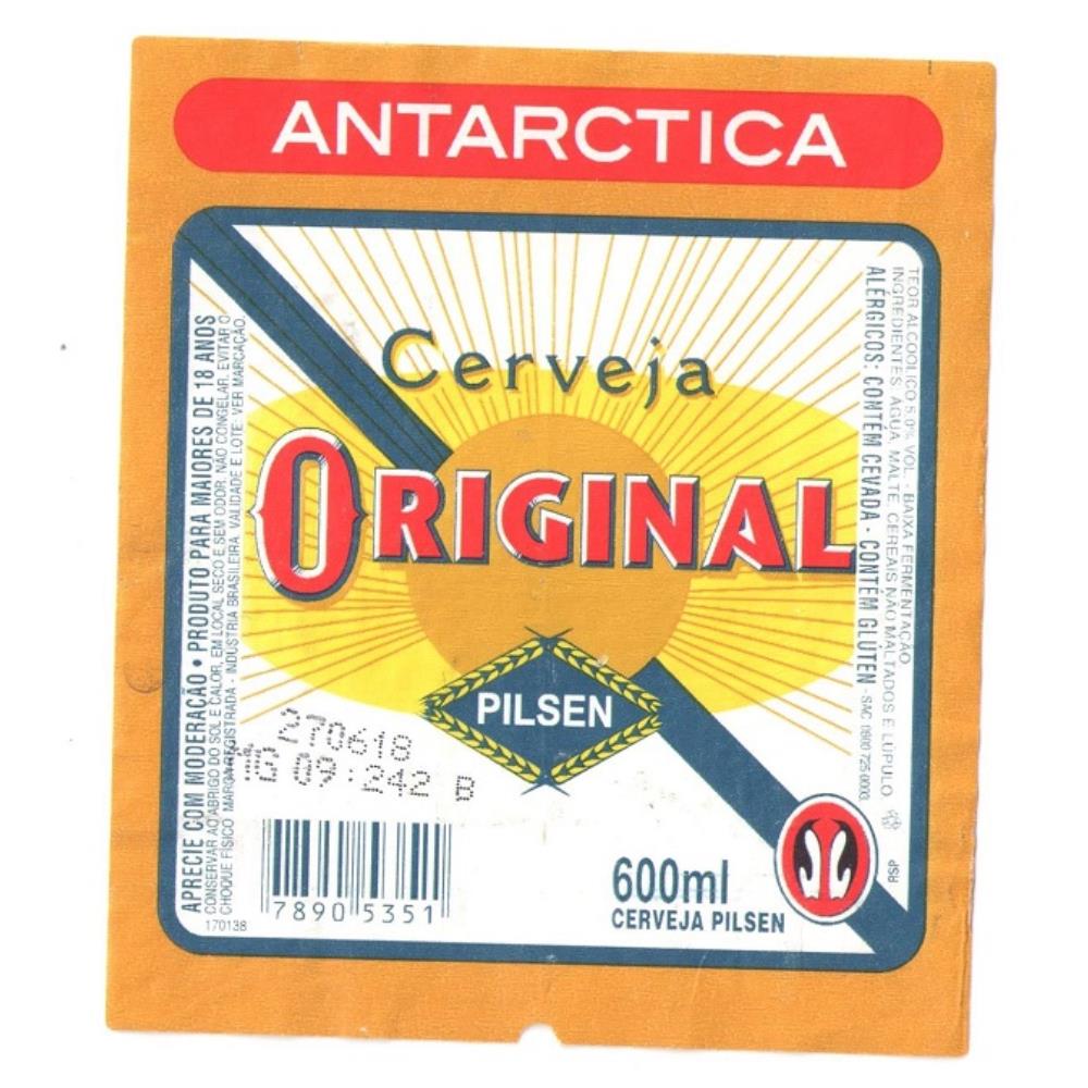 Rótulo Cerveja Antarctica 600 ML - 2018   