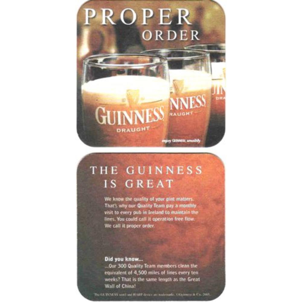 Guinness Proper Order 1