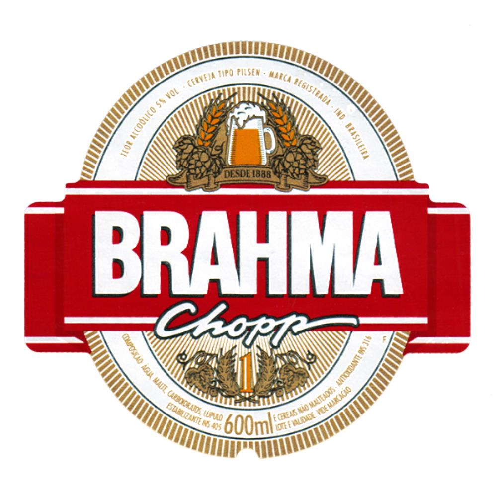 Brahma Chopp Marca Registrada metalizada