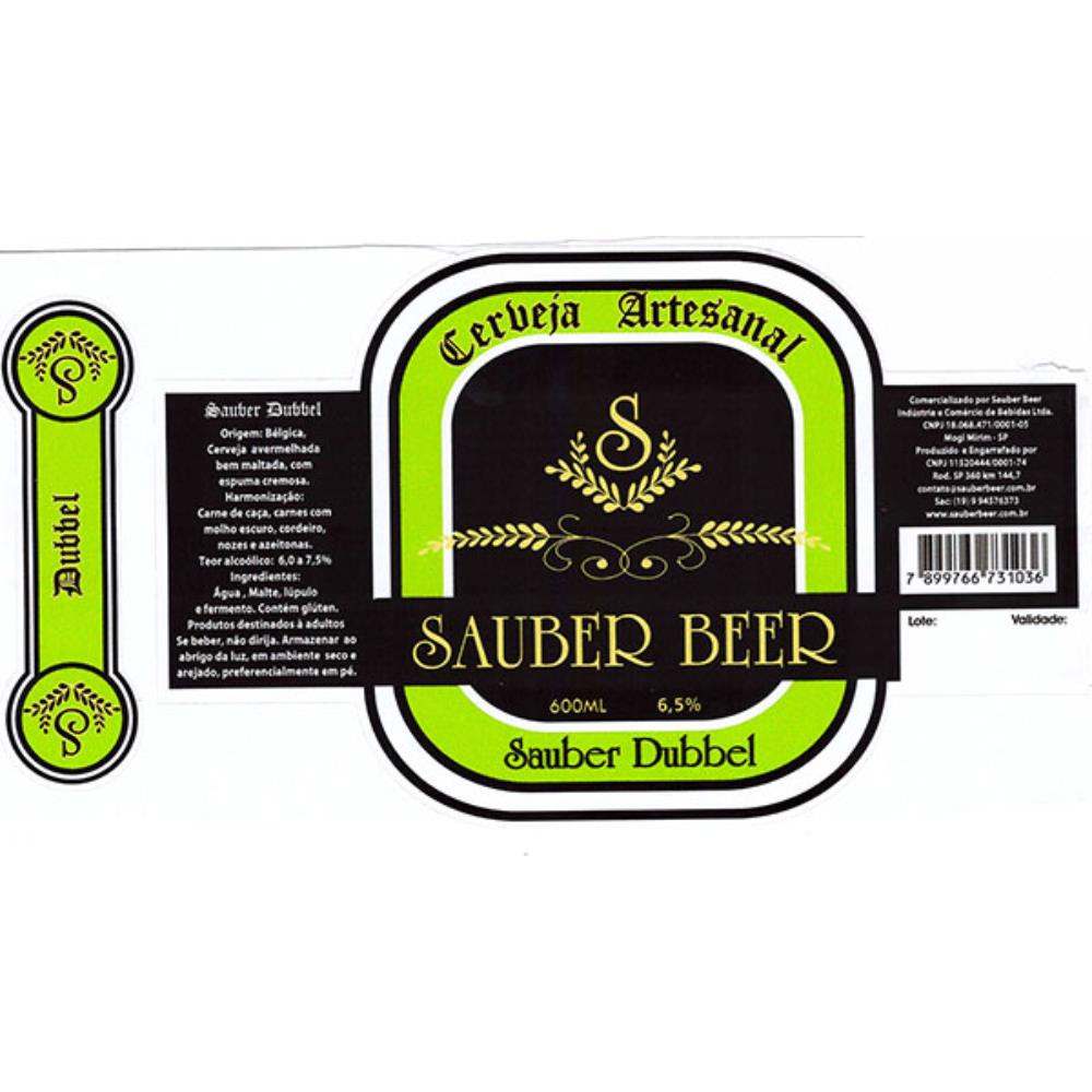 Sauber Beer Dubbel 600 ml