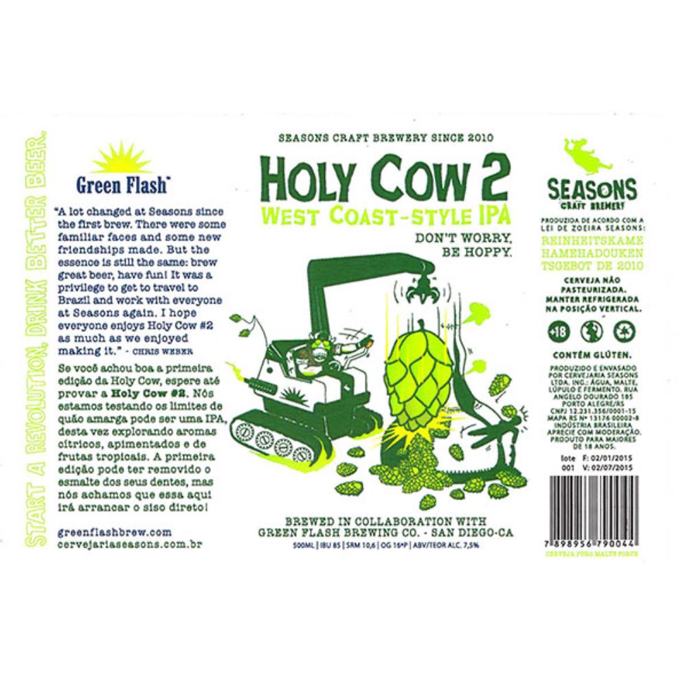 Seasons Holy Cow 2 Style Ipa 500 ml
