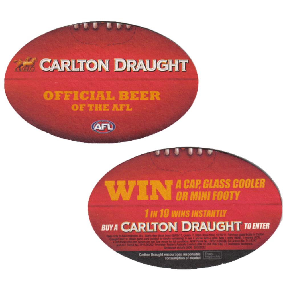 Australia Carlton Draught Official Beer Of The AFL