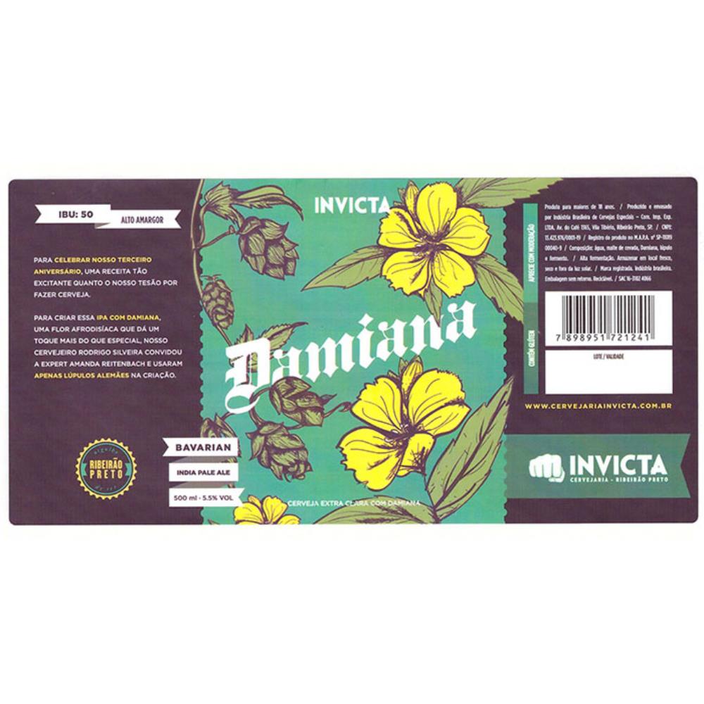 Invicta Damiana BAVARIAN India Pale Ale 500 ml