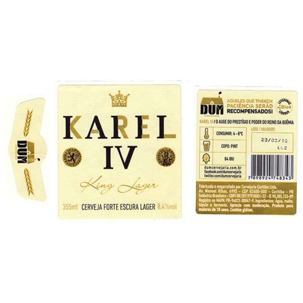 DUM Karel IV Cerveja Forte Escura Lager 355 ml