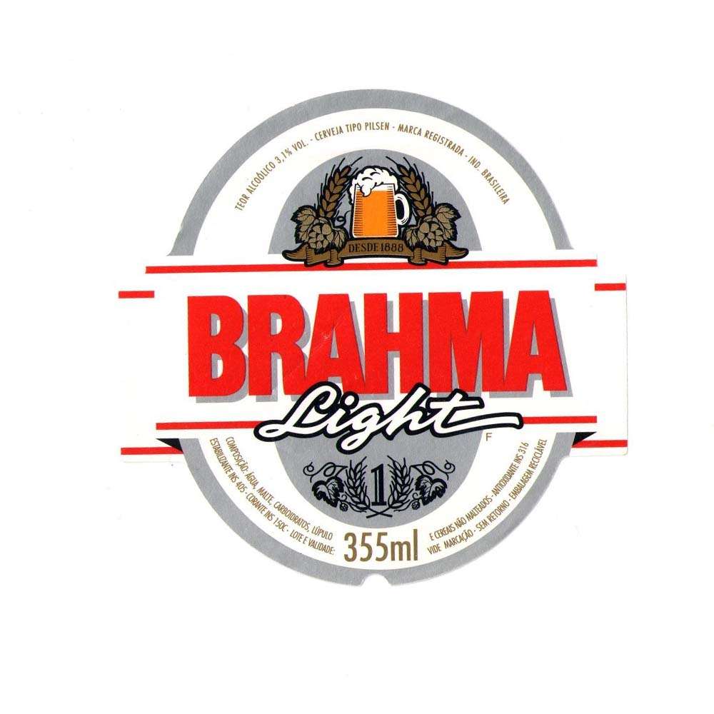 Brahma Light 355 ml Tipo Pilsen