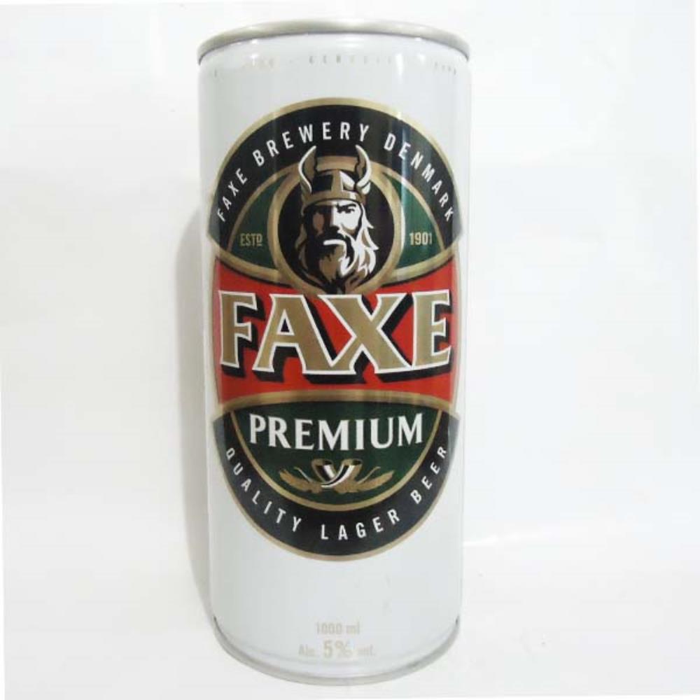 Faxe Premium Quality Lager Beer 1000ml (Lata vazia)