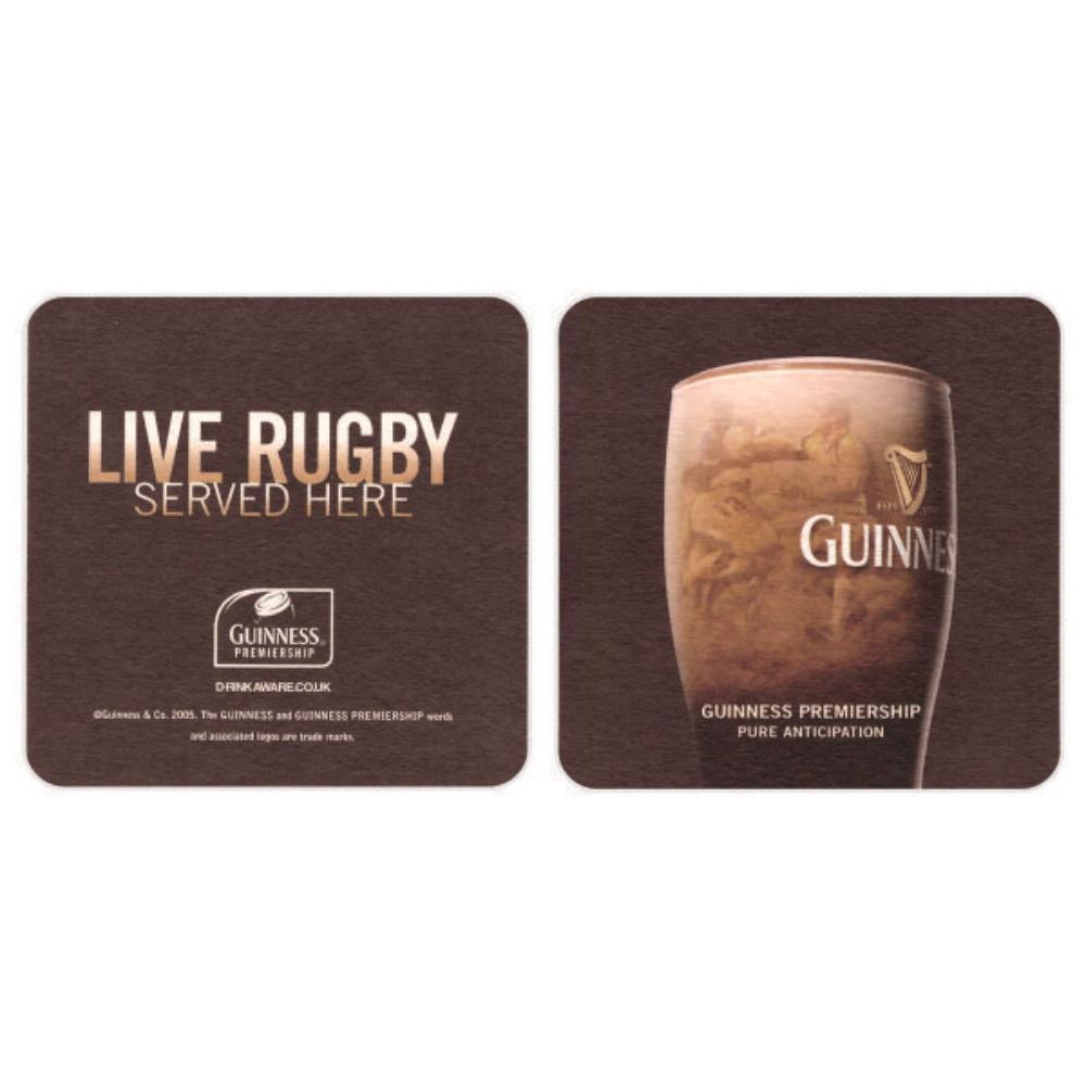 Guinness Rugby ao vivo servido aqui