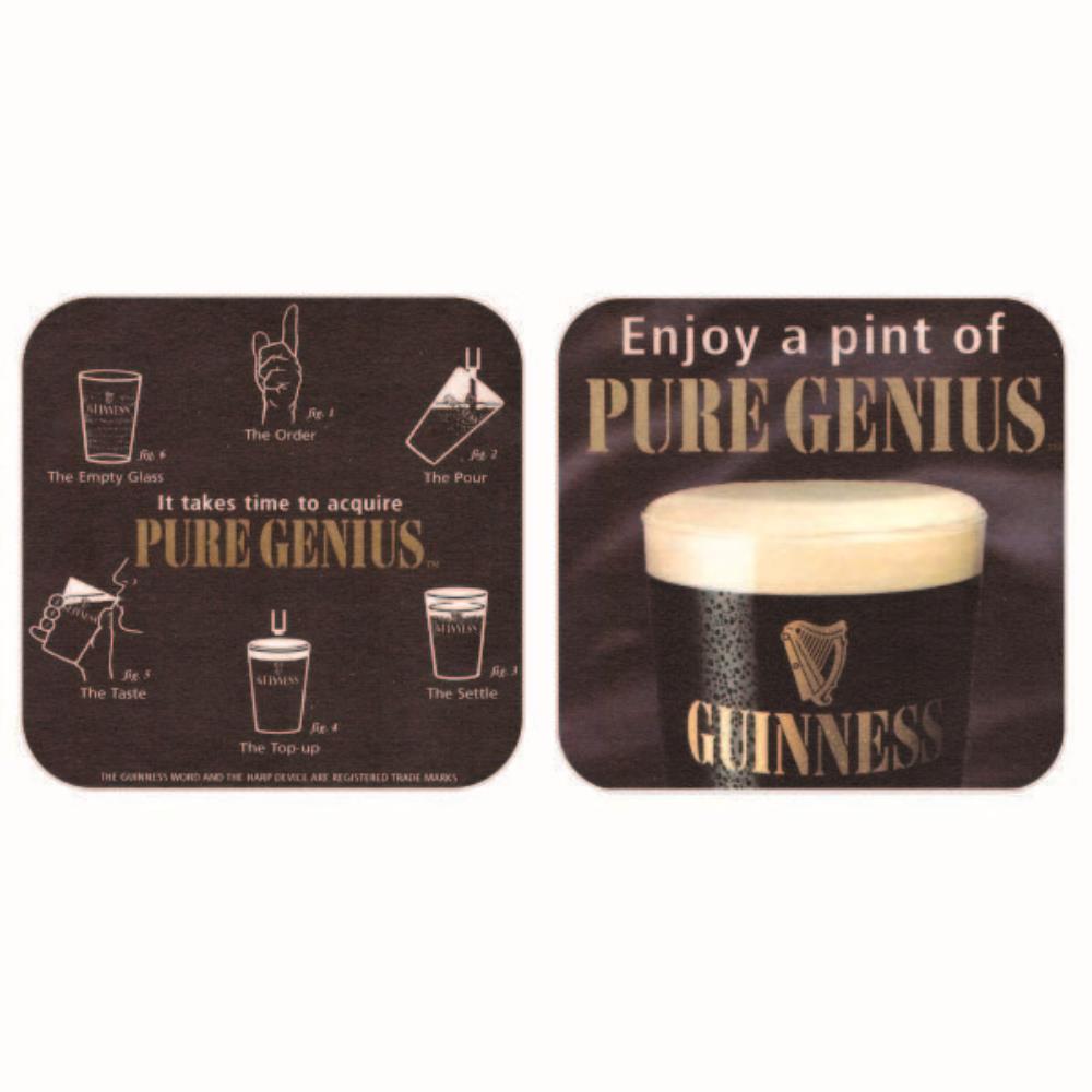 Guinness Enjoy a pint of PURE GENIUS