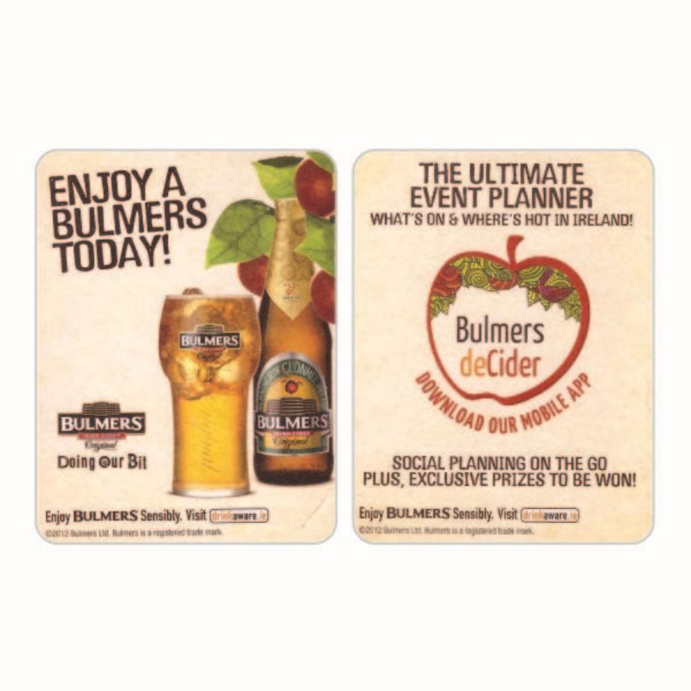 Irlanda Bulmers Enjoy a Bulmers TODAY