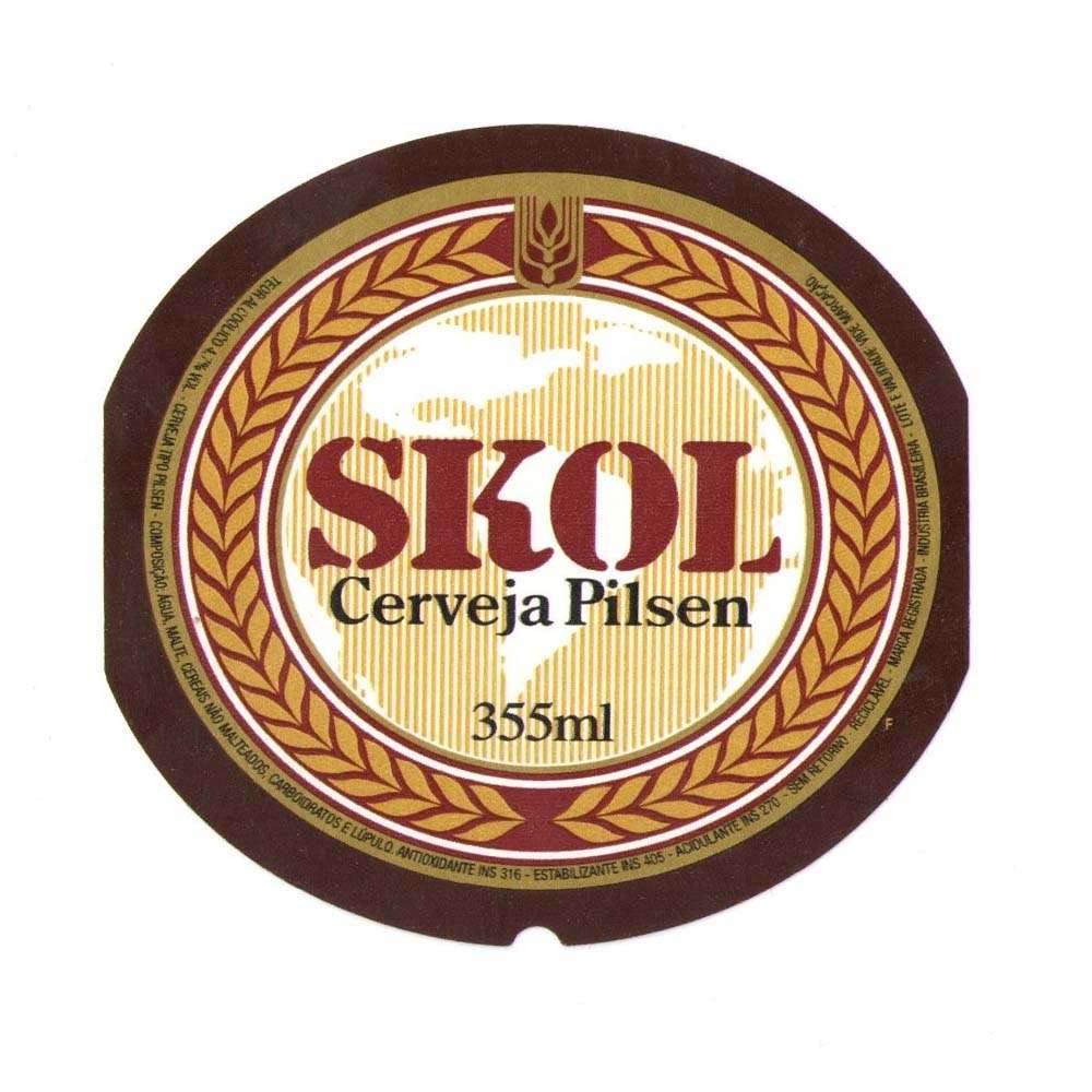 Skol Cerveja Pilsen 355 ML  #F