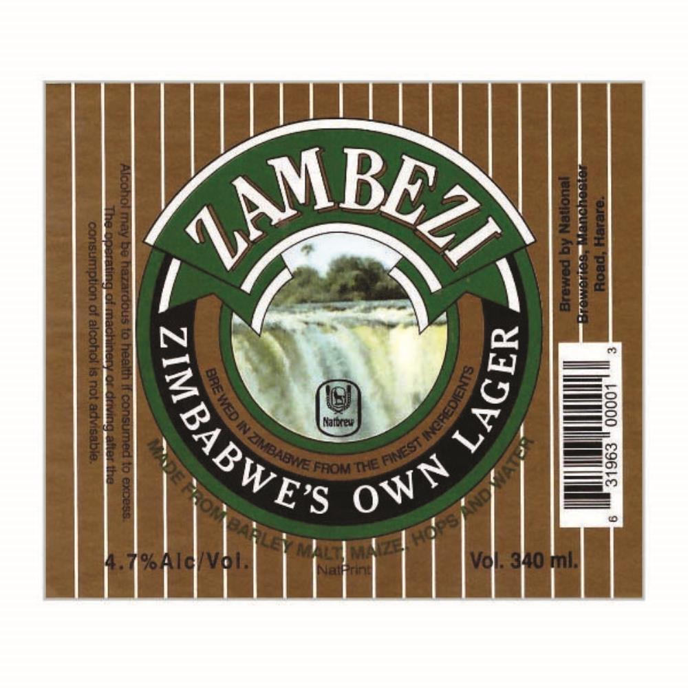 Zimbabwe  Zambezi Lager 340ml 2