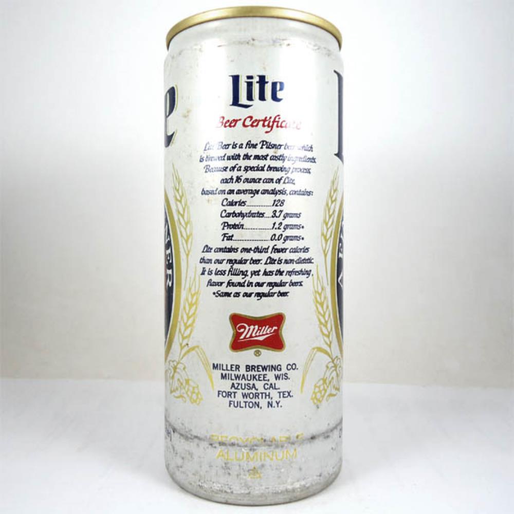 Estados Unidos Miller Lite A Fine Pilsner Beer 2