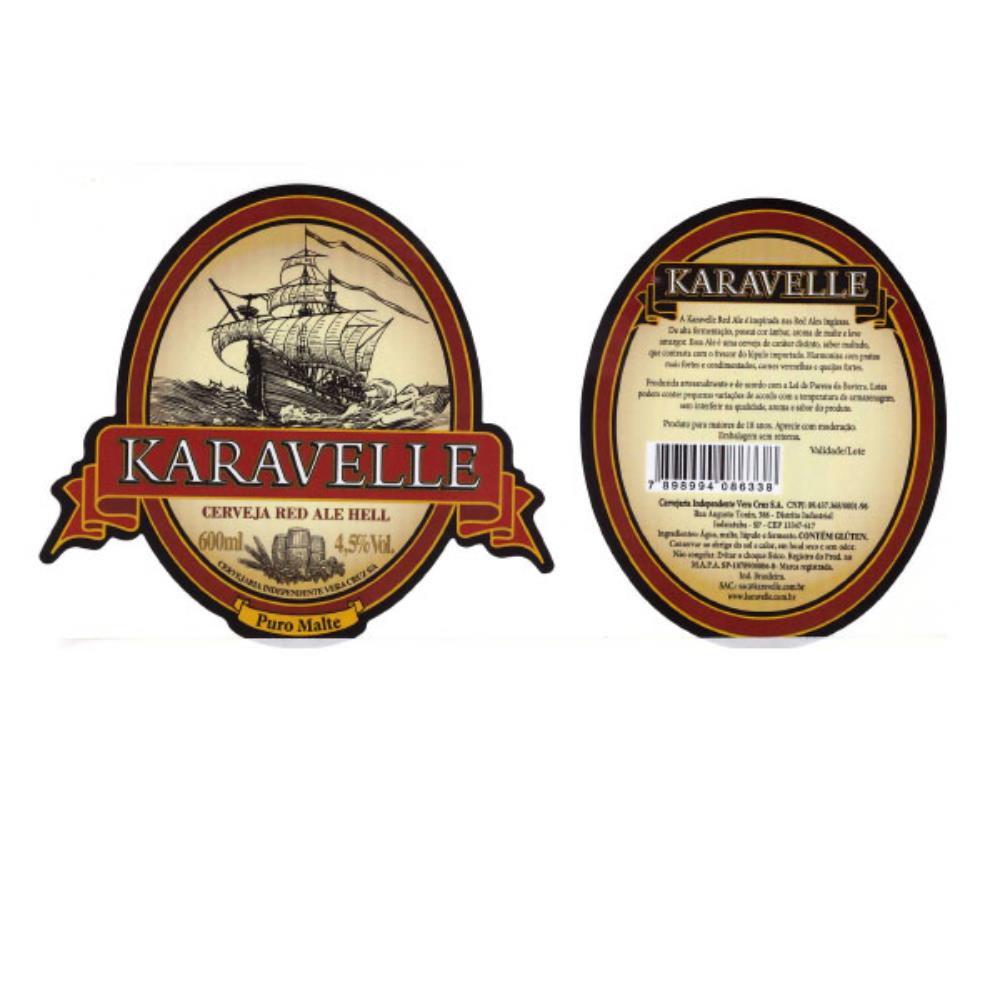 Karavelle Red Ale Hell Puro Malte 600ml