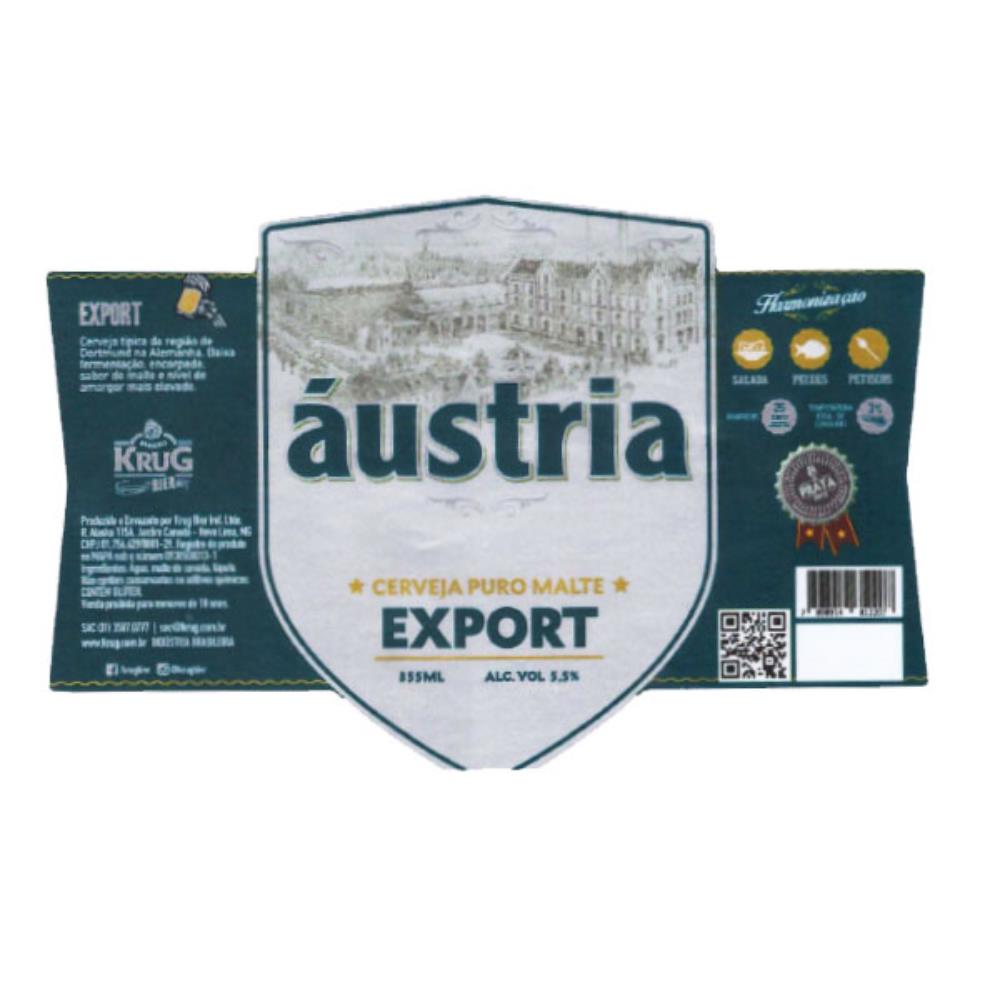 Krug Bier Áustria Exporte Puro Malte