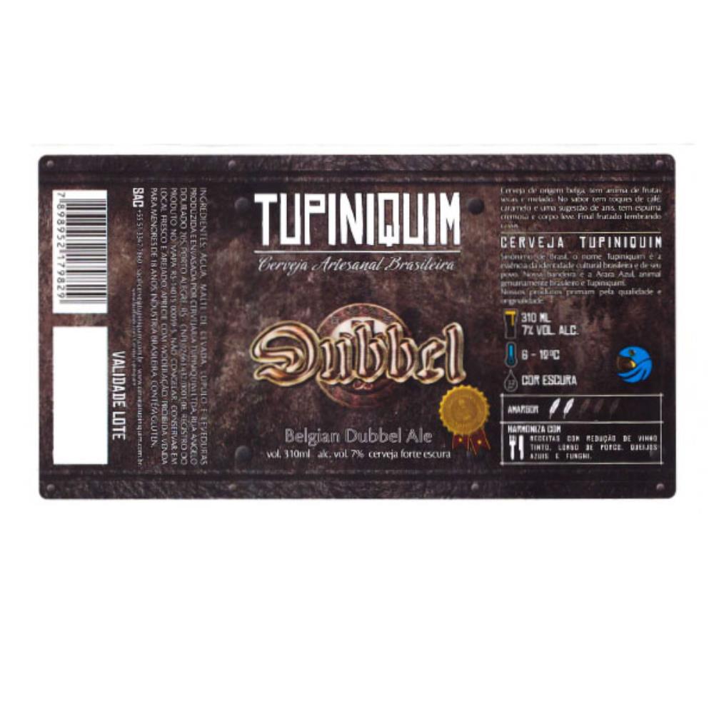 Tupiniquim Dubbel Belgian Dubble Ale 310ml