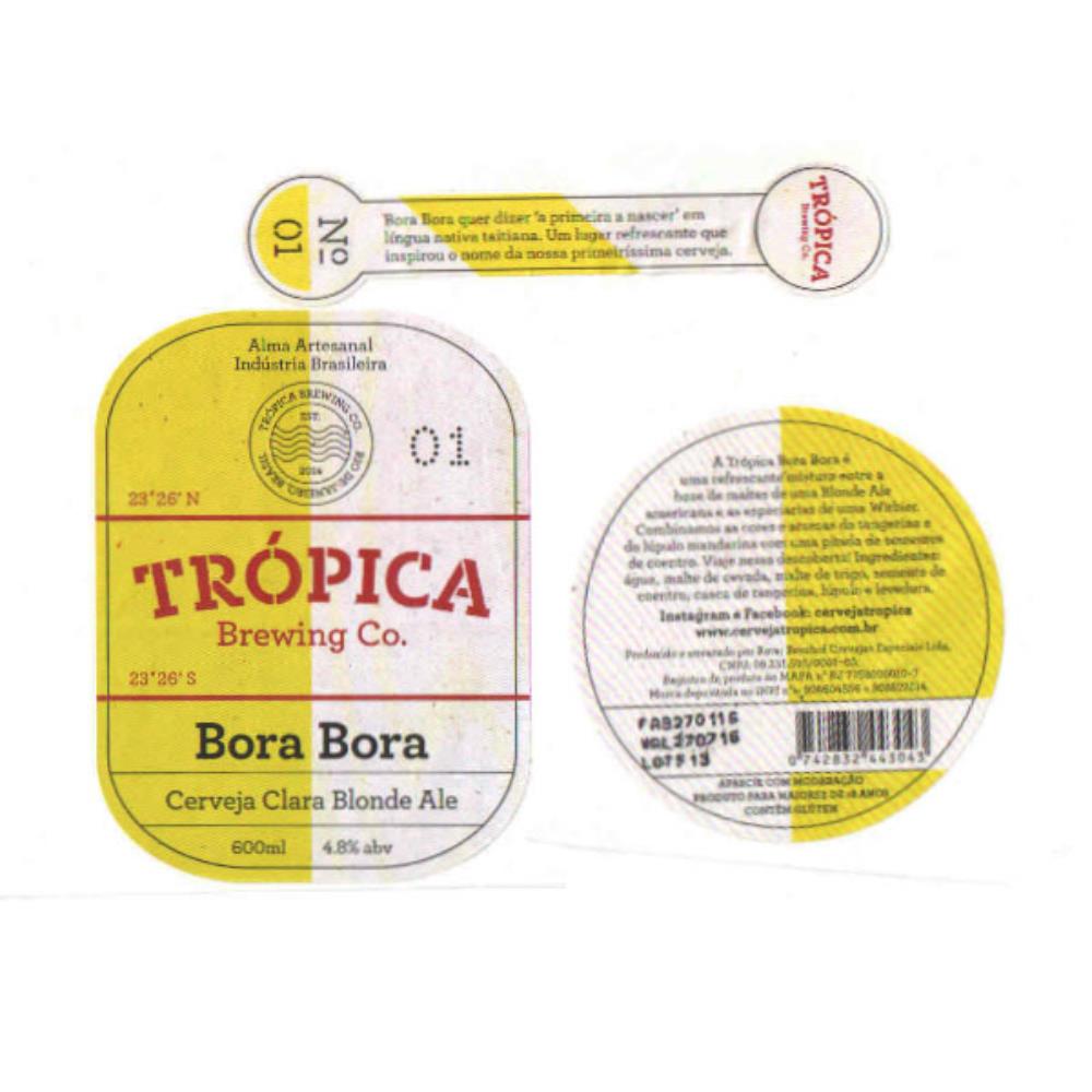 Tróíca Brewing Co. Bora Bora Cerveja Clara Blonde 
