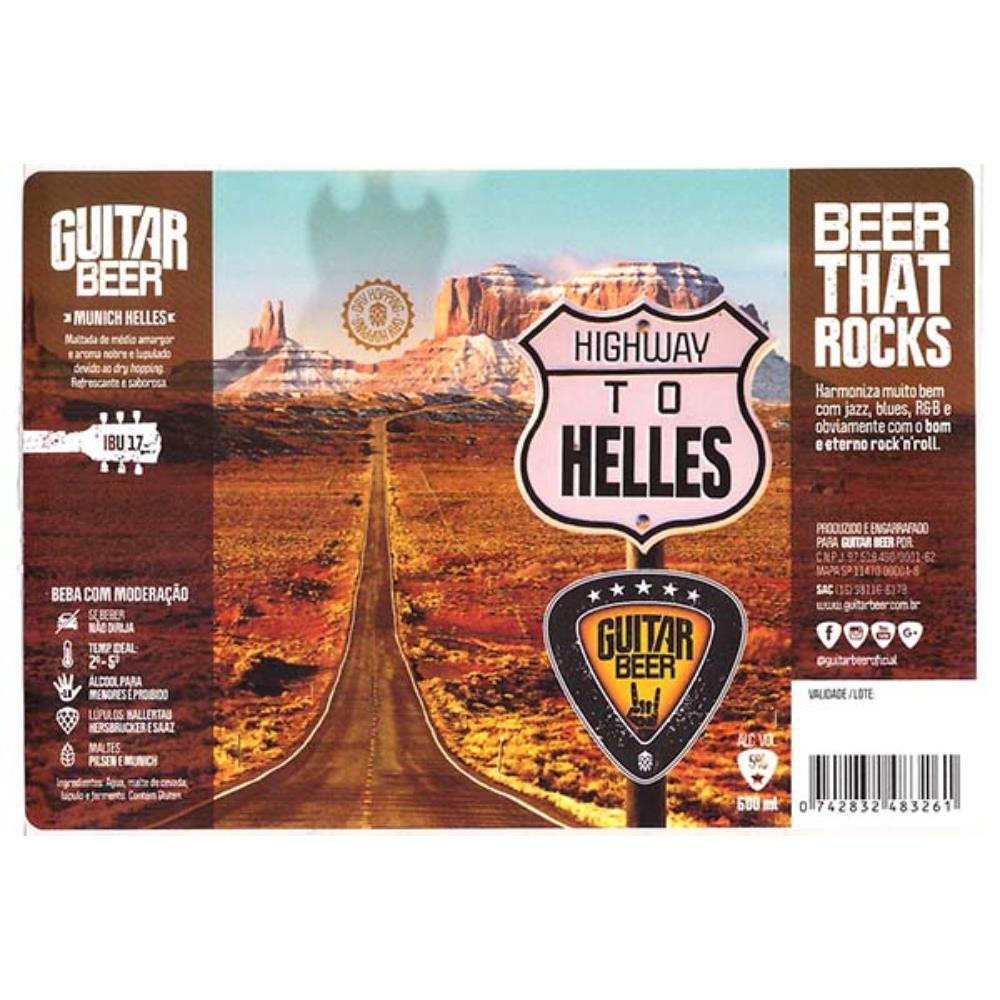 Guitar Beer Highway to HELLES 600 ml