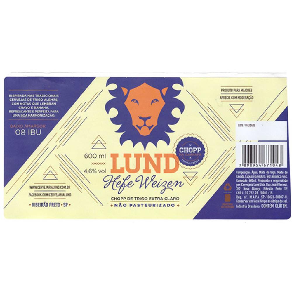 Lund Hefwe Weizen não pasteurizado