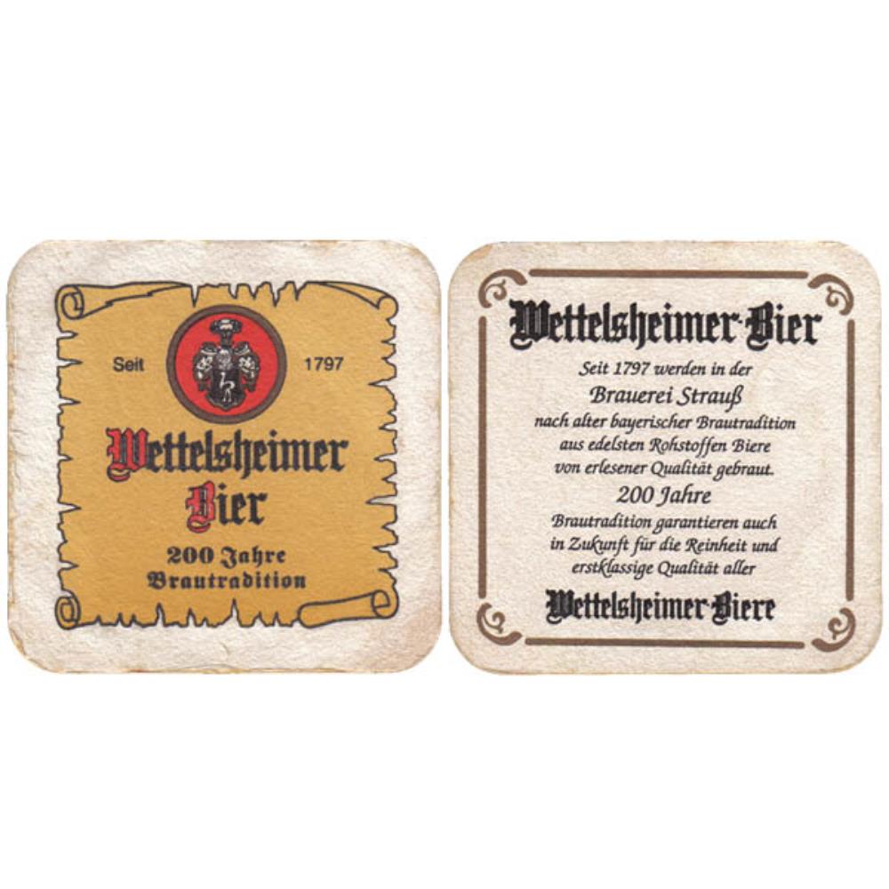Alemanha Wettelsheimer Bier 200 Jahre