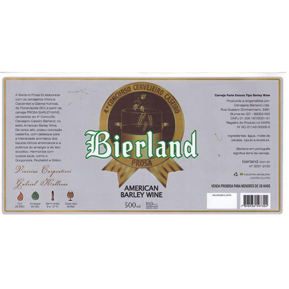 Bierland American Barley Winw 500 ml