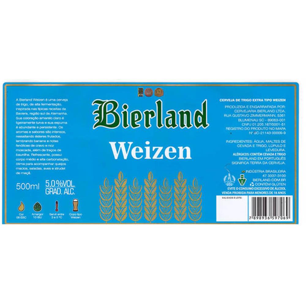 Bierland Weizen Medalhas 2016 500 ml