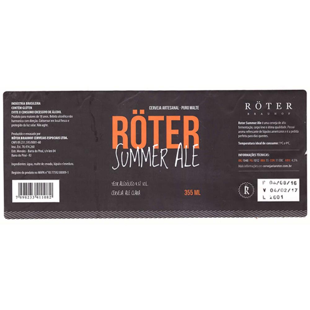 Röter Summer Ale 355 ml