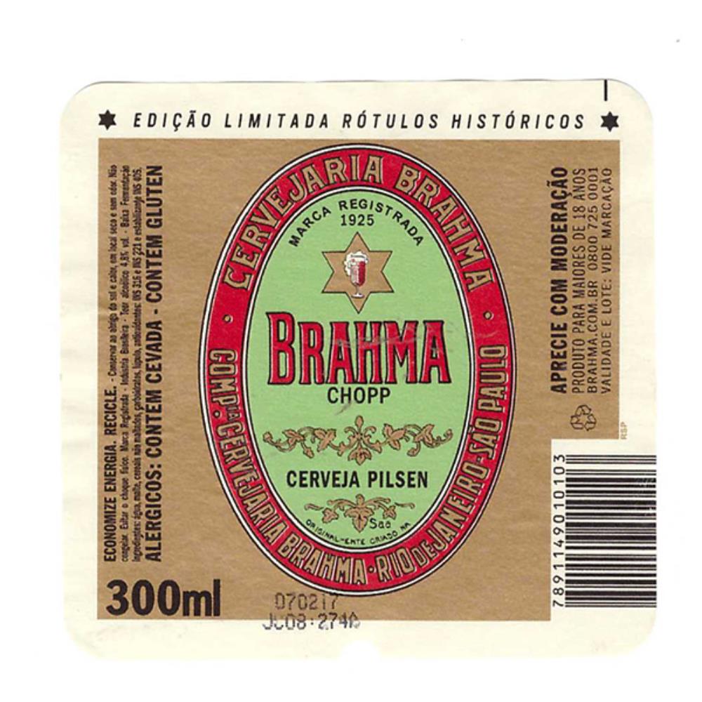 Brahma Rótulos Históricos 1925