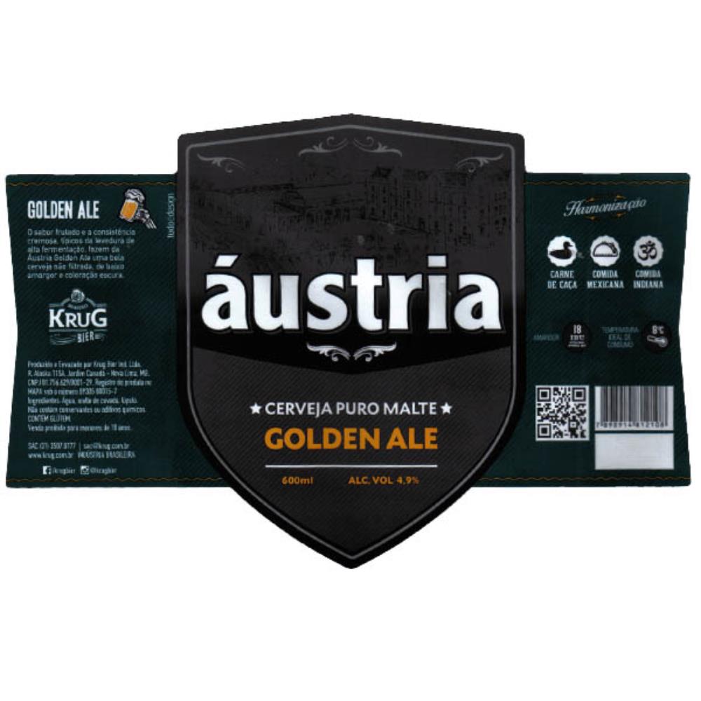 Krug Bier Áustria Golden Ale 600ml