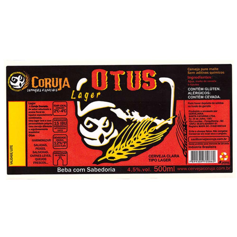 Coruja Otus Lager 500 ml - 2017