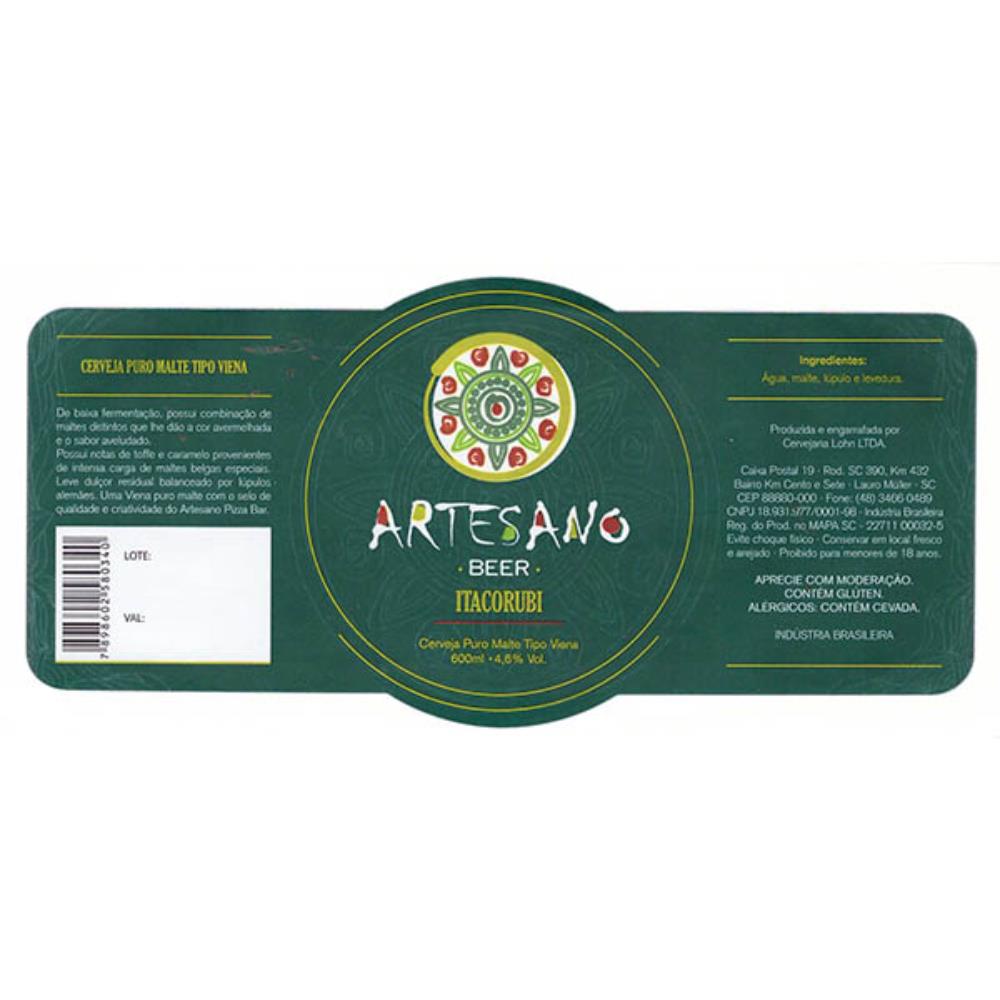 Lohn Artesano Beer Itacorubi Tipo Vienna 600 ml