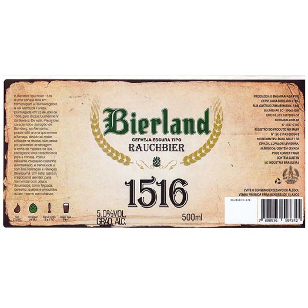 Bierland Rauchbier 1516