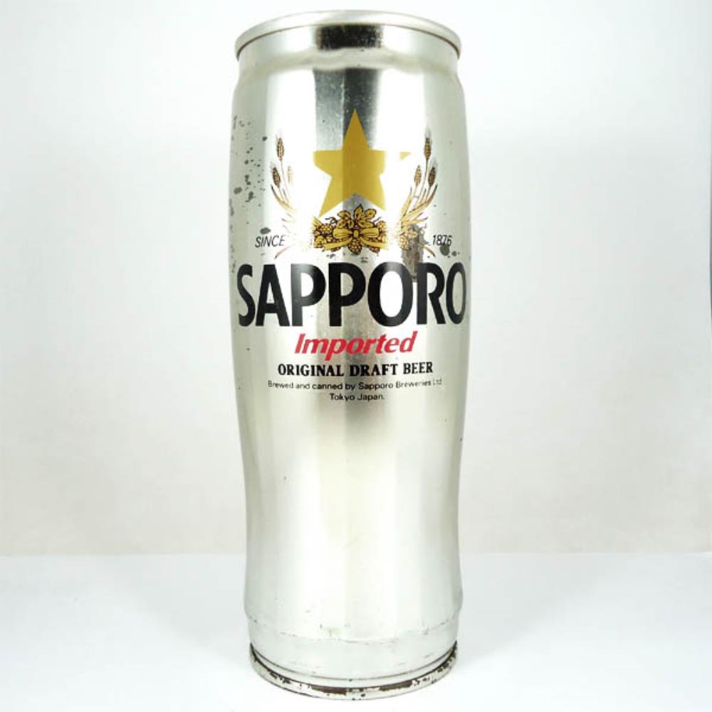 Lata de Cerveja Japão Sapporo Imported 650ml