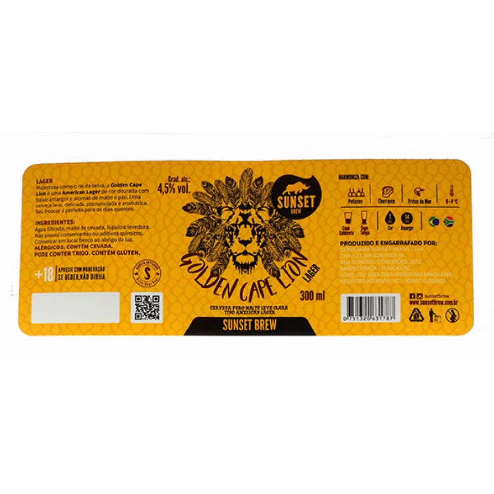 Sunset Brew Golden Cape Lion Lag 300 ml