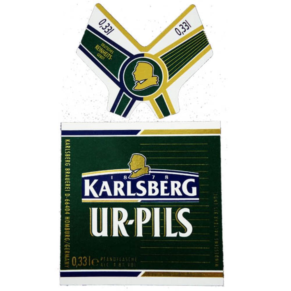 Rótulo de Cerveja Alemanha Karlsberg Ur-Pils 330ml